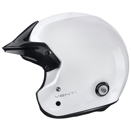 Stilo Venti Trophy Jet Composite Open Face Racing Helmet White (FIA 8859-2015, Snell SA2020) (AA0112AF2T-0101)