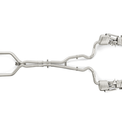 Akrapovic W205/S205 Mercedes-AMG C63 Evolution Exhaust System with Carbon Tips, Titanium (MTP-ME/T/2H/1), view 3