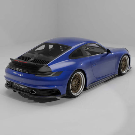 CT Design ducktail spoiler on Porsche 992 Carrera rear