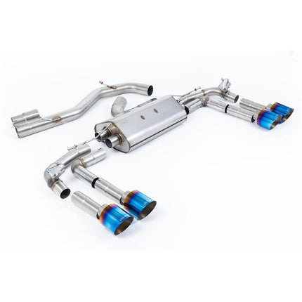 Milltek SSXAU935 Particulate Filter-Back Exhaust (115 GT) for Audi S3 2.0TFSI Quattro Saloon (8Y)