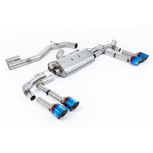 Milltek SSXAU935 Particulate Filter-Back Exhaust (115 GT) for Audi S3 2.0TFSI Quattro Saloon (8Y)