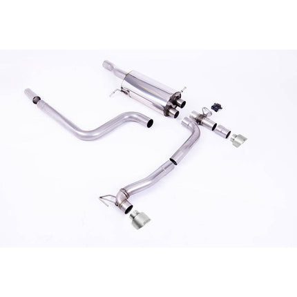 Milltek SSXFD365 Cat-Back Exhaust with Brushed Titanium GT-100 Tips for Ford Fiesta Mk8 ST 1.5 EcoBoost 200PS (2020-2022)