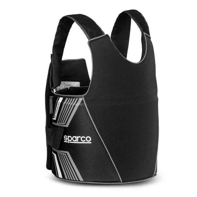 Sparco K-Track Karting Rib Protector (FIA 8870-2018) - Black/White