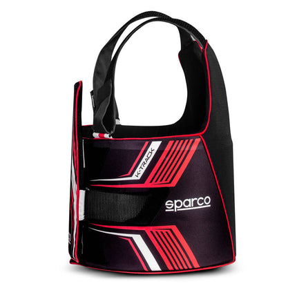 Sparco K-Track Karting Rib Protector (FIA 8870-2018) - Black/Red