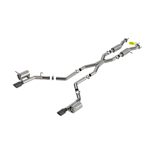 Borla 140886BC ATAK Cat-Back Exhaust with Black Chrome Tips for Dodge Durango SRT Hellcat 6.2L (2021-2026)