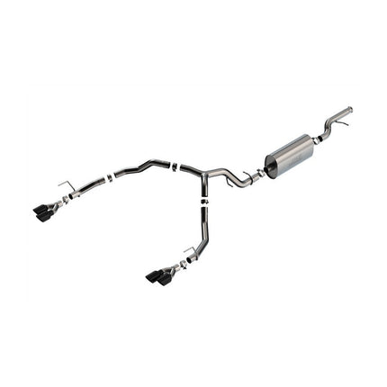 Borla 140856BC Touring Cat-Back Exhaust with Black Chrome Tips for Chevrolet Tahoe 5.3L V8 (2021-2026)