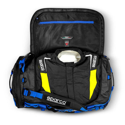 Sparco Dakar-L Duffle Bag - Black/Blue