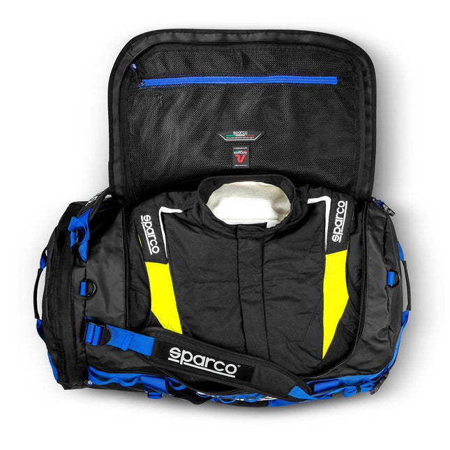 Sparco Dakar-L Duffle Bag - Black/Blue
