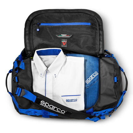 Sparco Dakar-S Duffle Bag - Black/Blue