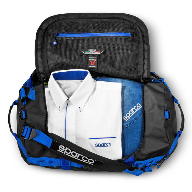 Sparco Dakar-S Duffle Bag - Black/Blue