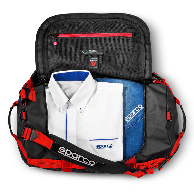 Sparco Dakar-S Duffle Bag - Black/Red