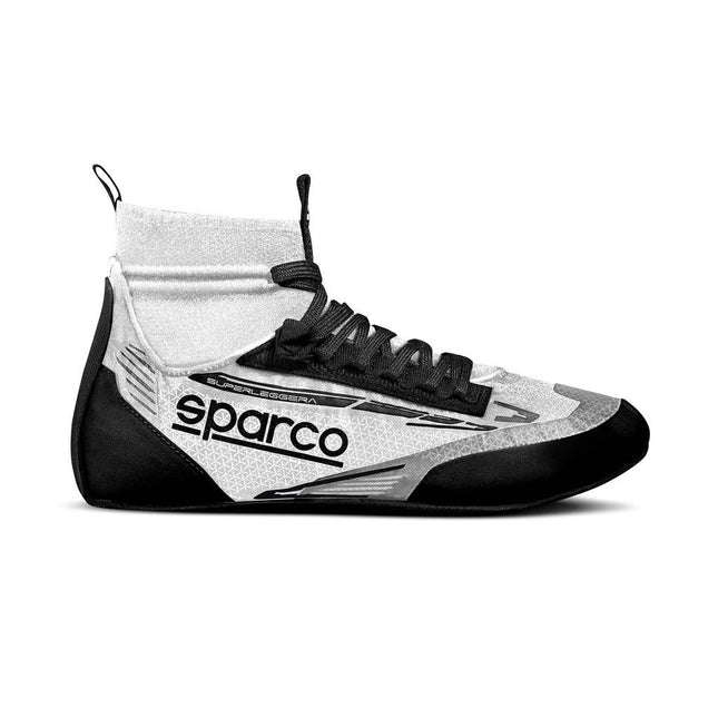 Sparco Superleggera Fabric Racing Shoes - White/Black