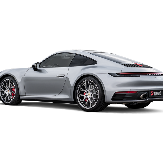 Akrapovic Slip-On exhaust detail for Porsche 911 992 Carrera