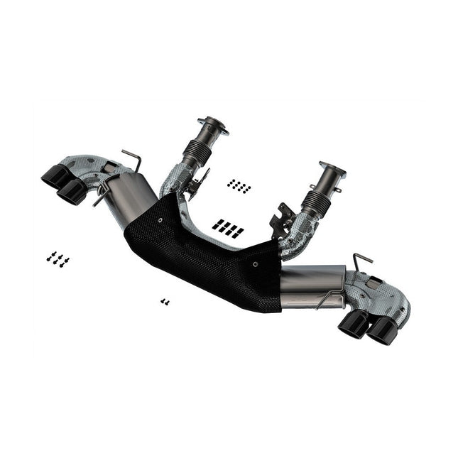 Borla 140841BC ATAK Cat-Back Exhaust (Black Chrome, T-304 Stainless) for Chevrolet Corvette C8 Stingray (2020-2023)