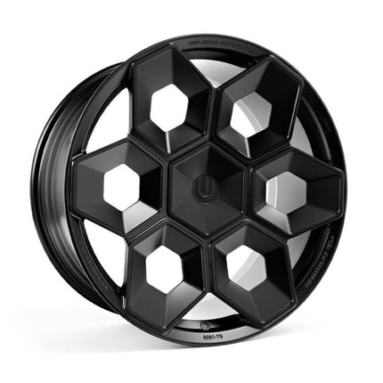 UNPLUGGED PERFORMANCE UP-CYBRHEX-DBL-004 Single Wheel UP CYBRHEX 21x9.5+35 - 5x114.3 / 5x120, Double Drilled, Gloss Blac