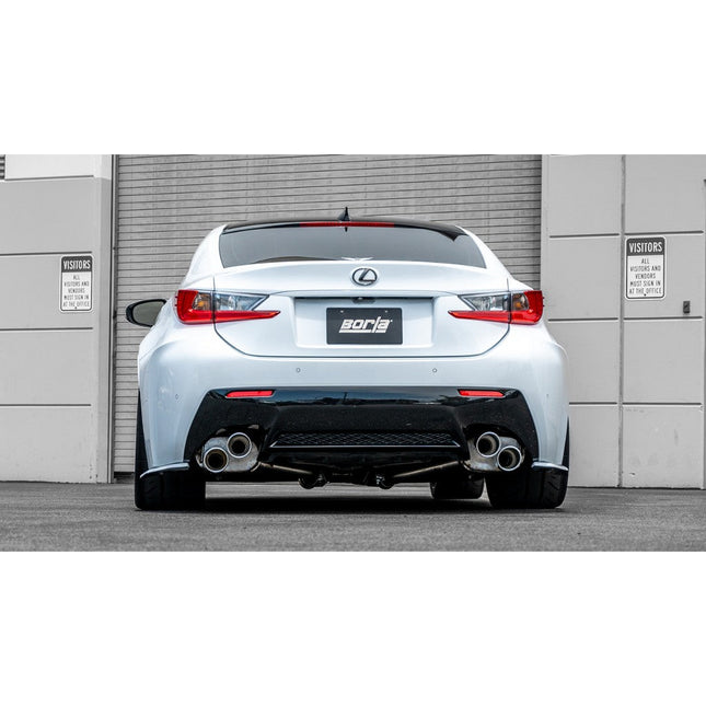 Borla S-Type Axle-Back Exhaust (Bright Chrome) for Lexus RC F & IS 500 - 11981