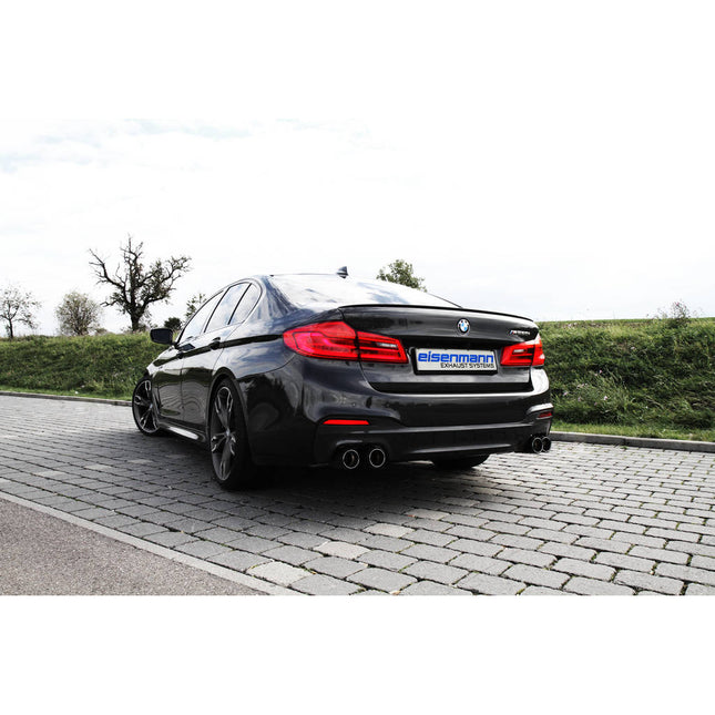 Eisenmann Sport Rear Muffler with 4 x 90mm Carbon Tips for BMW M550i xDrive G30 Sedan (B5459.00904.C)