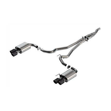 Borla 140982CFBA ATAK Cat-Back Exhaust with Carbon Fibre Tips for Ford Mustang EcoBoost (2024+)
