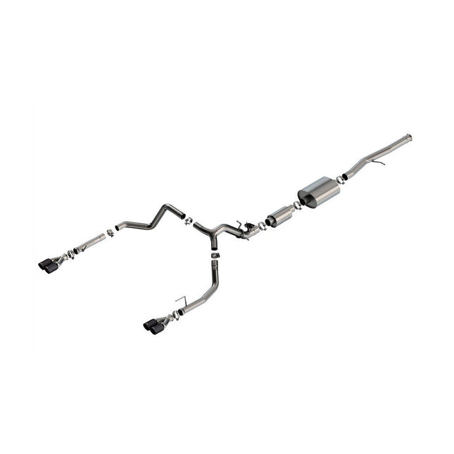 Borla 140994CFBA S-Type Cat-Back Exhaust for Chevrolet Silverado 1500 & GMC Sierra 1500 (2024) Carbon