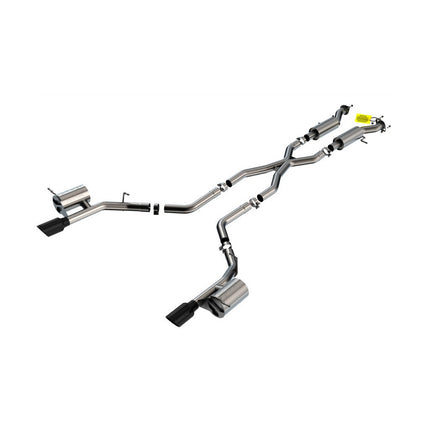 Borla 140792BC Atak Cat-Back Exhaust with Black Chrome Tips for Dodge Durango SRT 6.4L (2018-2023)