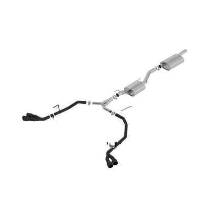 Borla 140814CB Touring Cat-Back Exhaust with Ceramic Black Tips for Jeep Gladiator JT 3.6 V6 (2020-2026)