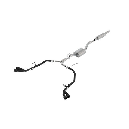Borla 140816CB ATAK Cat-Back Exhaust with Ceramic Black Tips for Jeep Gladiator JT 3.6 V6 (2020-2023)