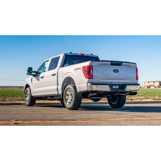 BORLA Cat-Back Exhaust ATAK Black Chrome for Ford F-150 3.3L V6 2021-2023 (140879BC)