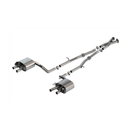 Borla 140936 S-Type Cat-Back Exhaust for Kia Stinger 3.3L V6 Turbo (2022-2023)