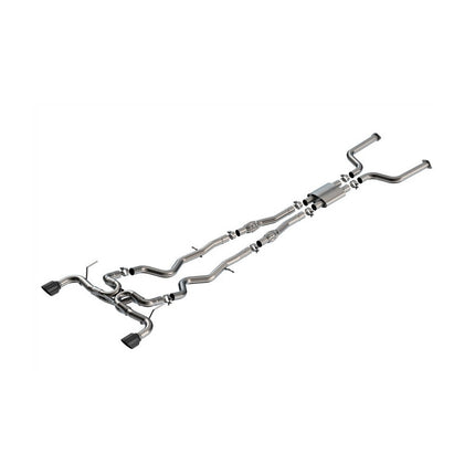 Borla 140978BC ATAK Cat-Back Exhaust with Black Chrome Tips for Infiniti Q50 3.0L V6 (2016-2024)