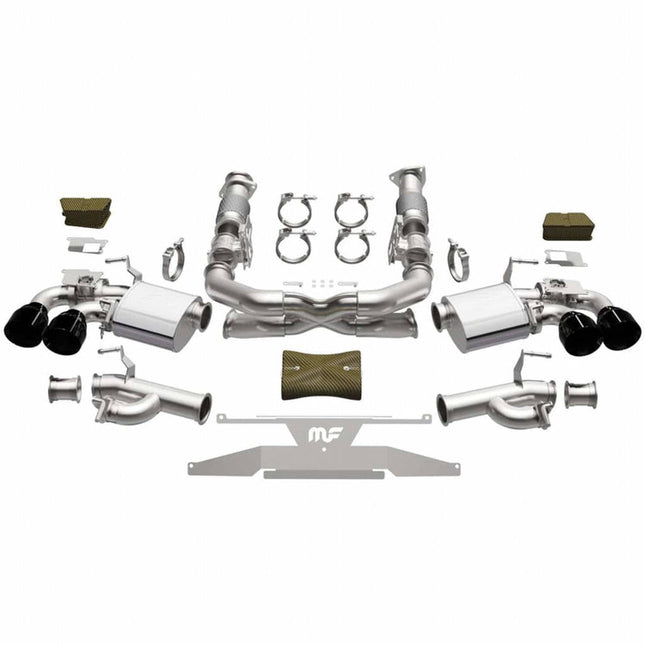 MagnaFlow xMOD Series Black Chrome Cat-Back Exhaust for Chevrolet Corvette C8 2020 to 2024 (19545)