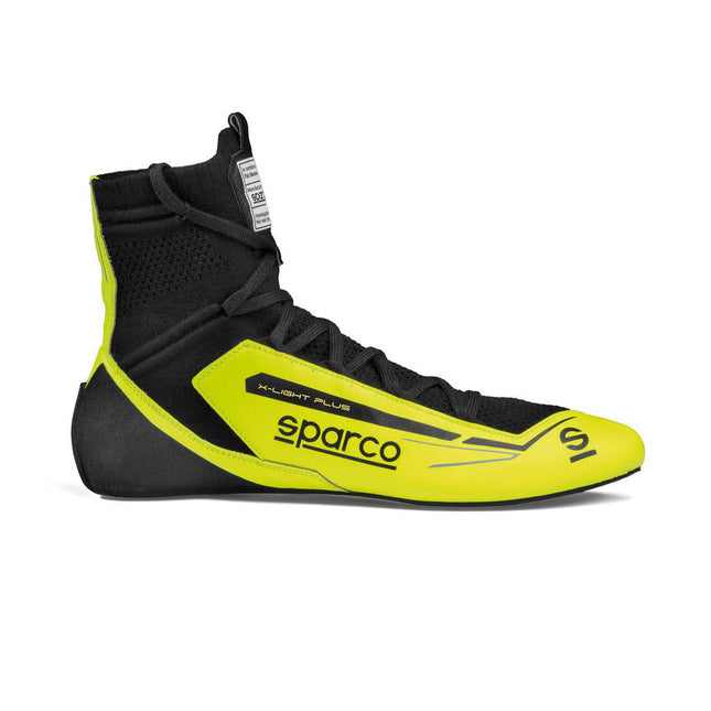 Sparco X-Light Plus Racing Shoes - Fluo Yellow/Black