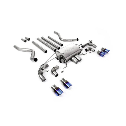 Milltek SSXLR128 Cat-Back Exhaust 2.75" (Non-Resonated, Burnt Titanium Trims) for Land Rover Defender 110 5.0 V8 OPF/GPF (2021+)