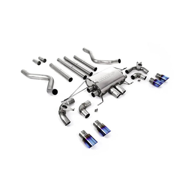 Milltek SSXLR128 Cat-Back Exhaust 2.75" (Non-Resonated, Burnt Titanium Trims) for Land Rover Defender 110 5.0 V8 OPF/GPF (2021+)