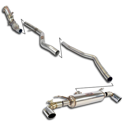 Supersprint 987370 Cat-Back Exhaust System for BMW 1 Series F20 & F21