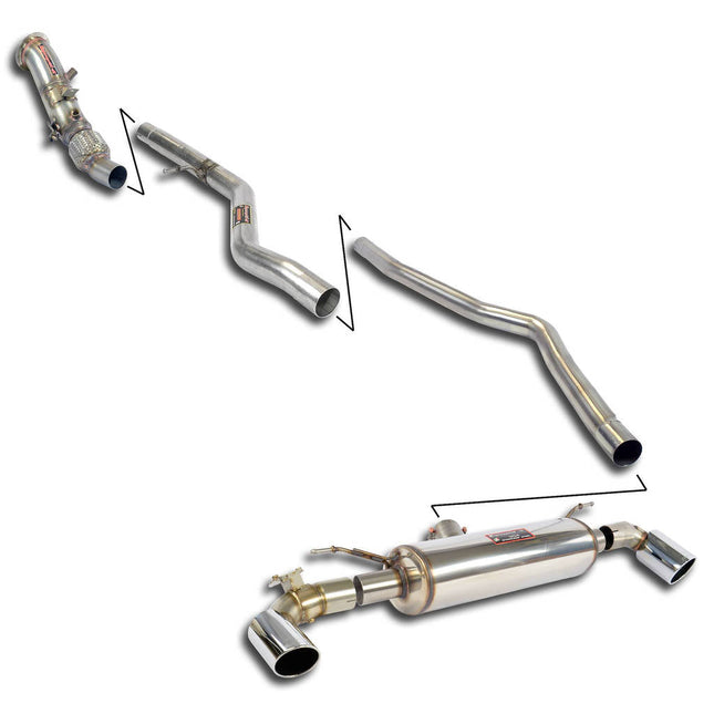 Supersprint 987370 Cat-Back Exhaust System for BMW 1 Series F20 & F21