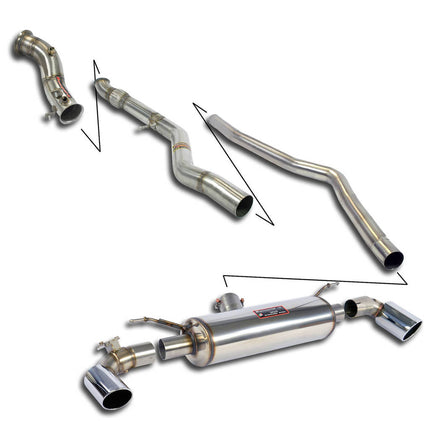 Supersprint 988650 Cat-Back Exhaust System for BMW 1 Series (F20/F21)