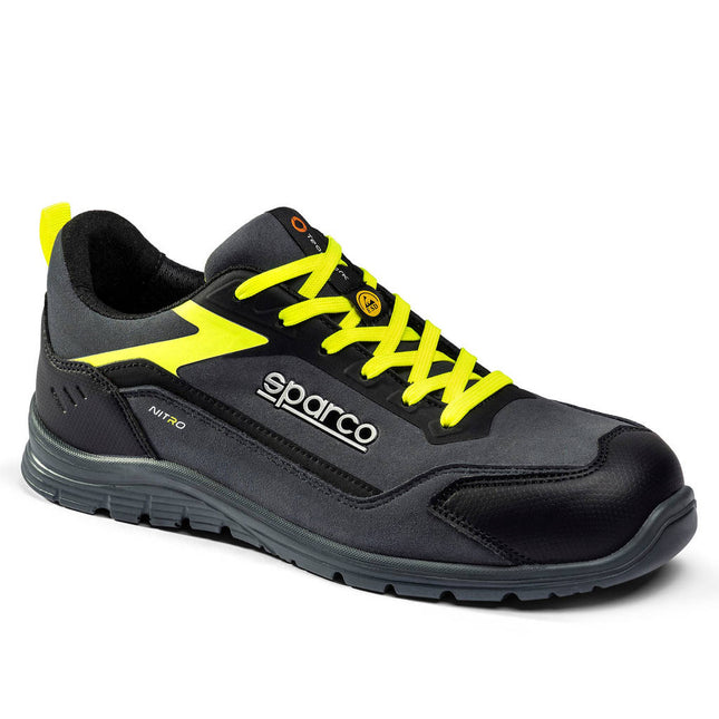 Sparco Nitro Kalle S3S Mechanics Shoes - Black/Fluo Orange