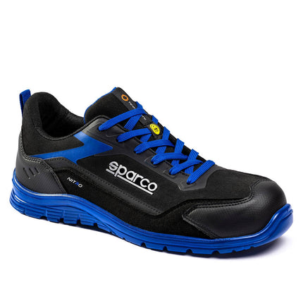 Sparco Nitro Sami S3S Mechanics Shoes - Black/Blue