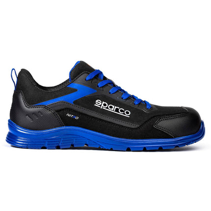 Sparco Nitro Sami S3S Mechanics Shoes - Black/Blue