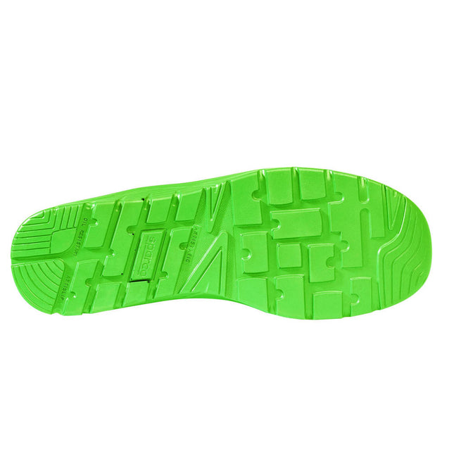 Sparco Practice Rinus S1PS Mechanics Shoes - Black/Fluo Green