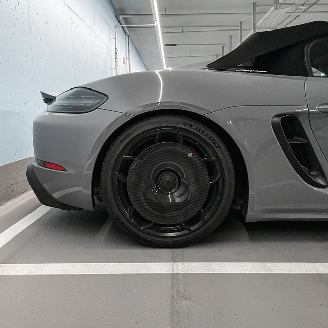 Gold Leaf Aero Discs EVO 718 Cayman GT4 angle