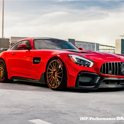 DarwinPro IMP Style Partial Carbon Fiber Side Skirts for Mercedes-AMG GT / GT S 2015-2022, image 6