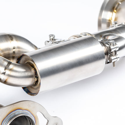 JCR Titanium Race Pipe Valved Wild Edition for Porsche 992 GT3 RS S/T
