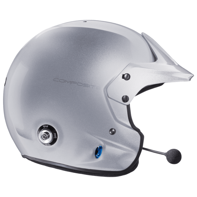 Stilo Venti Trophy Plus Composite Open Face Racing Helmet Silver (FIA 8859-2015, Snell SA2020) (AA0112EG2T)