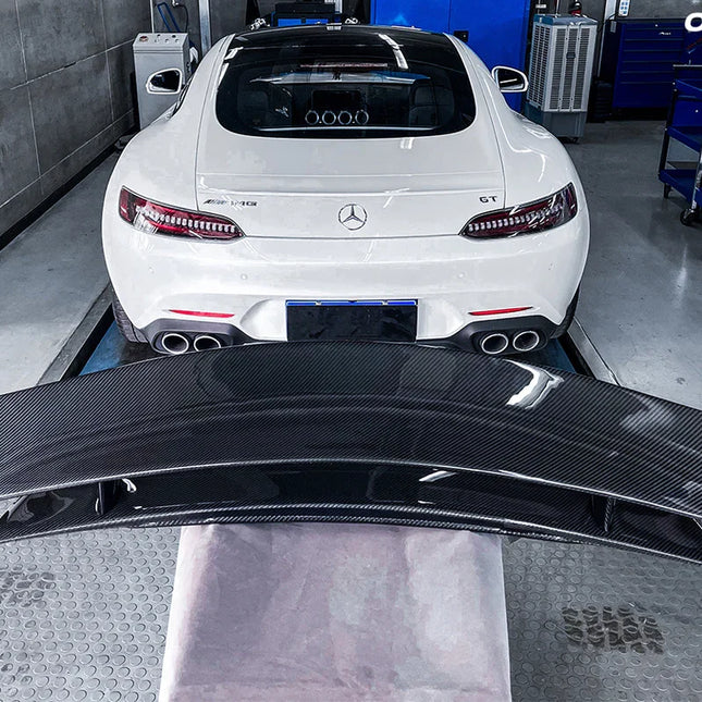 DarwinPro RZS Style Carbon Fiber Trunk Spoiler for Mercedes-AMG GT / GT S / GT C 2015-2020, image 5