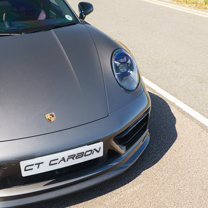 Porsche 992.1 GTS Carbon Fibre Splitter close up