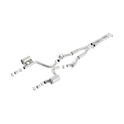 BORLA Cat-Back Exhaust S-Type for Dodge Challenger Hellcat 6.2L Supercharged 2015+ (140642)