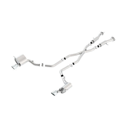 Borla 140633 ATAK Cat-Back Exhaust with Bright Chrome Tips for Jeep Grand Cherokee SRT 6.4 V8 (2015-2021)