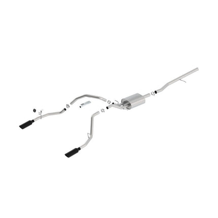 Borla 140536BC S-Type Cat-Back Exhaust for Chevrolet Silverado GMC Sierra 5.3L V8 (2014-2016)
