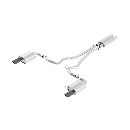 Borla 140589BC Touring Cat-Back Exhaust for Ford Mustang GT 5.0L V8 (2015-2017)